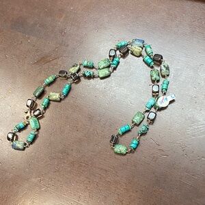 Silpada Turquoise and Brown Beaded Necklace. Beautiful and on trend!